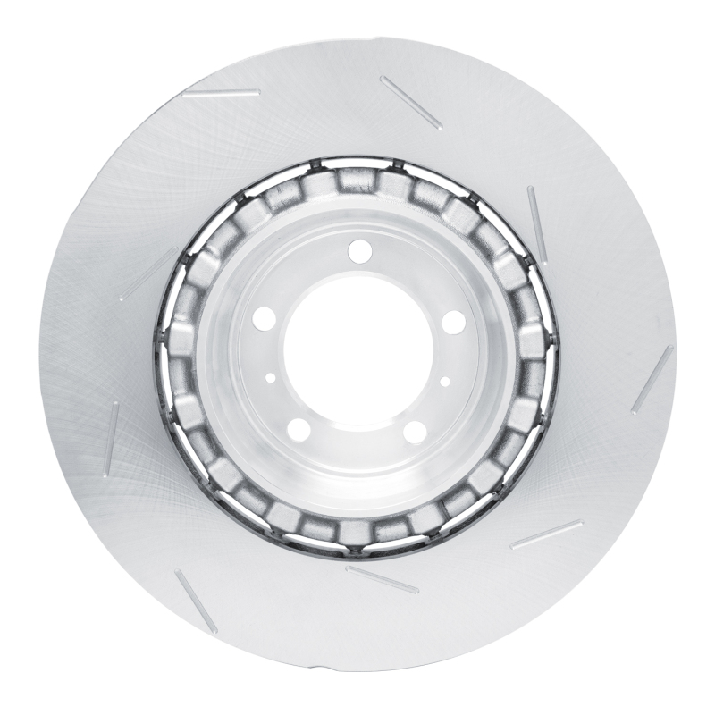 Porsche Panamera Brake Rotor (1) - Rear Left - R1 Concepts - Slotted Carbon Alloy GeoMET - `17-`21